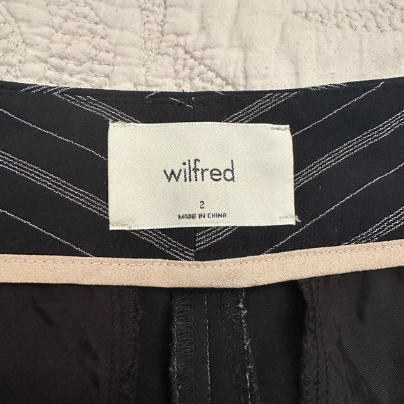 Aritzia Wilfred Tie Front Stripe Pants / Trousers - Picture 8 of 14